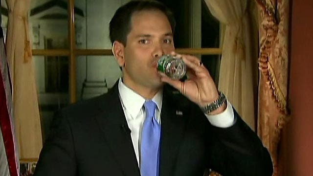 The predictable media reaction to Rubio's water break 