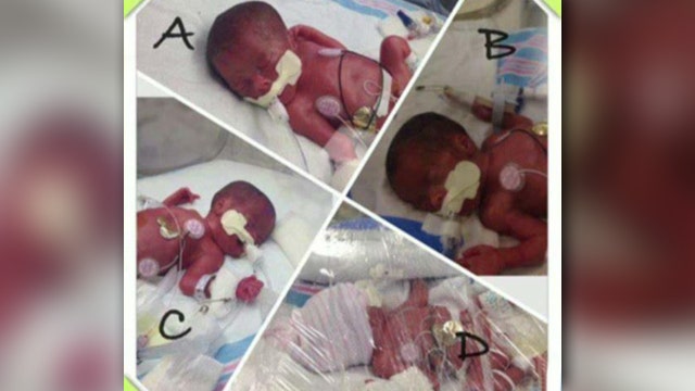 Mother expecting triplets delivers 'surprise' quadruplets