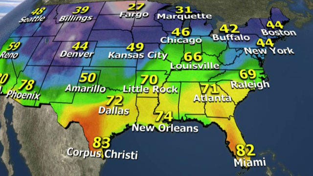 National forecast for Monday, February 17