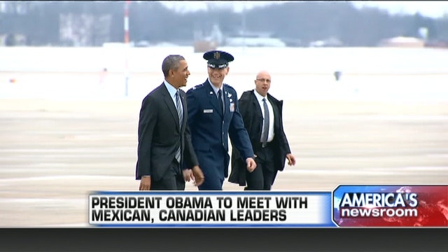 Obama Heads Into A Summit With Mexican And Canadian Leaders