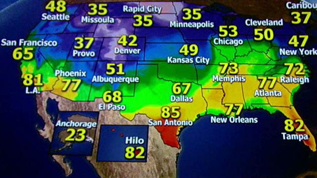 National forecast for Thursday, February 20