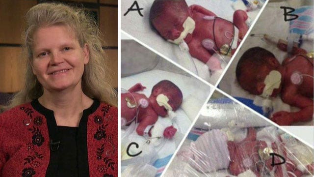Special delivery: Mom gives birth to surprise quadruplets