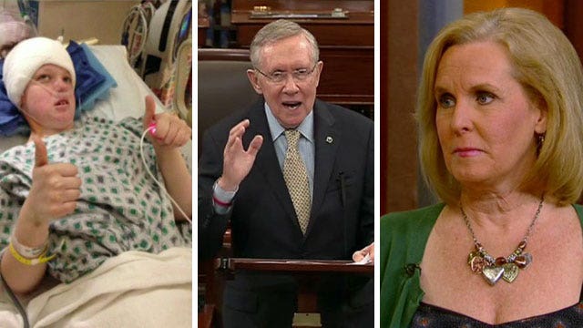 Mother with sickly daughter outraged by Reid's comments