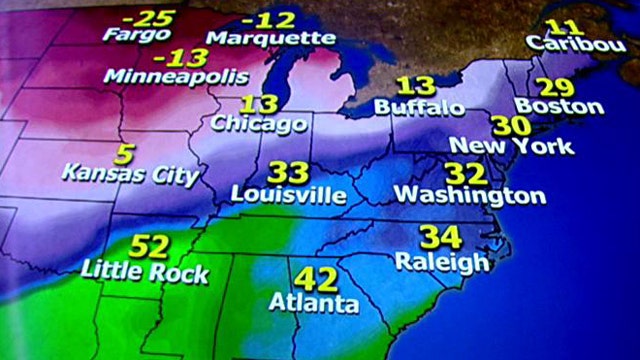 National forecast for Saturday, March 1