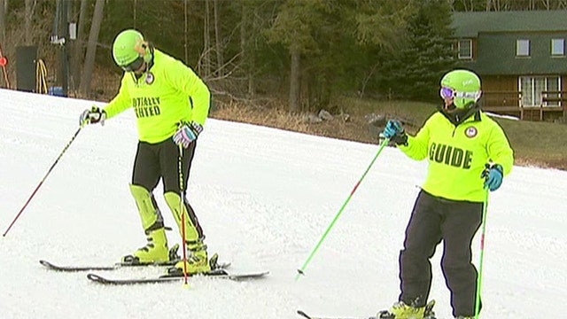 Legally blind teen skier competes at Sochi Paralympics