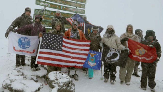 Wounded warriors climb Africa's tallest mountain