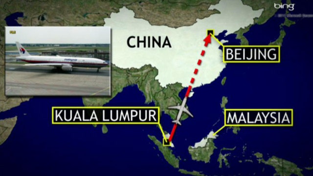 Malaysia Airlines flight to Beijing missing