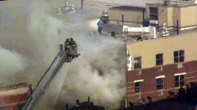 Multiple injuries in 5-alarm fire, building collapse in NYC