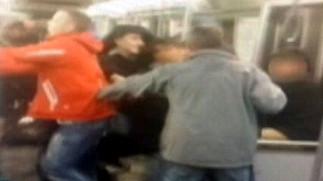 Brutal subway assault caught on camera