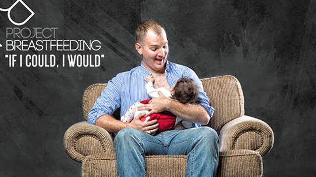 Non Profit Photographs Men In Breastfeeding Poses To Raise Awareness 