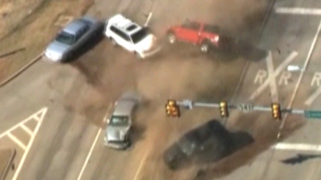 High-speed chase ends in violent crash