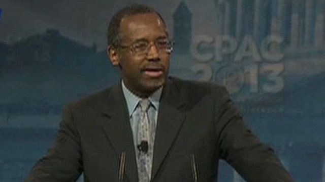 Dr. Carson Mentions White House in CPAC Speech