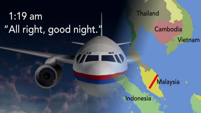 Flight 370 had already turned before 'good night' message