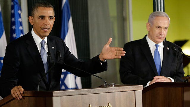 Obama addresses chemical weapons, Iran in Israel presser