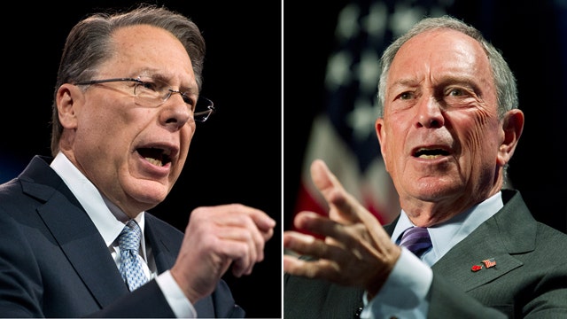 Bloomberg, LaPierre square off in gun control debate