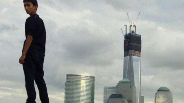 Teen trespasses top of Freedom Tower