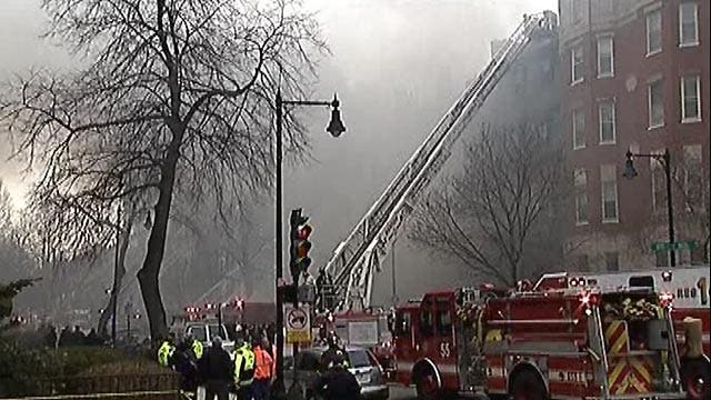 Crews battling 9-alarm fire in Boston  
