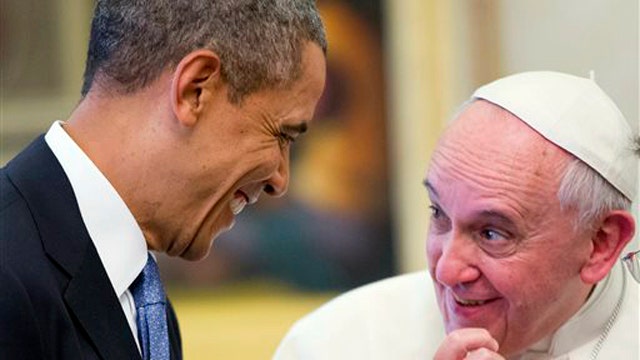 Will president get a 'papal bump' in his approval numbers?