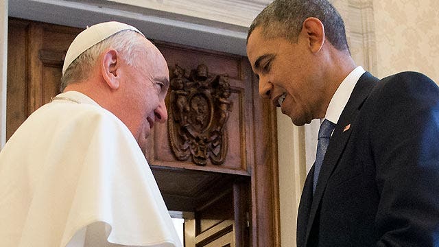 Different versions of Obama's meeting with Pope Francis