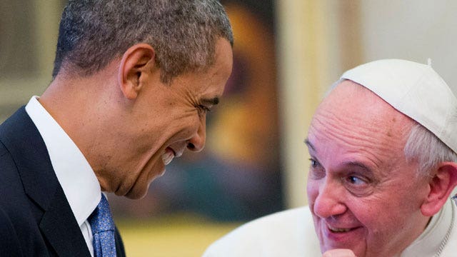 President Obama meets with Pope Francis at the Vatican