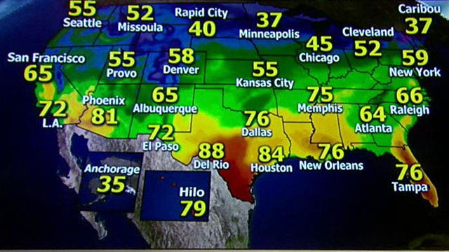 National forecast for Friday, March 28