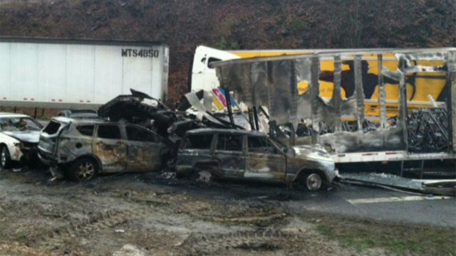 Massive vehicle crash in Virginia