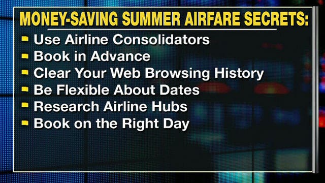 Money-saving summer airfare secrets