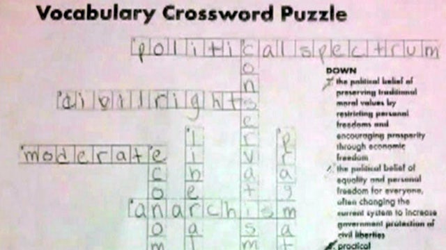 Crossword controversy: Kids' assignment attacks conservatism