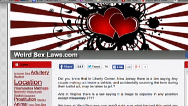 States Weird Sex Laws Fox News Video