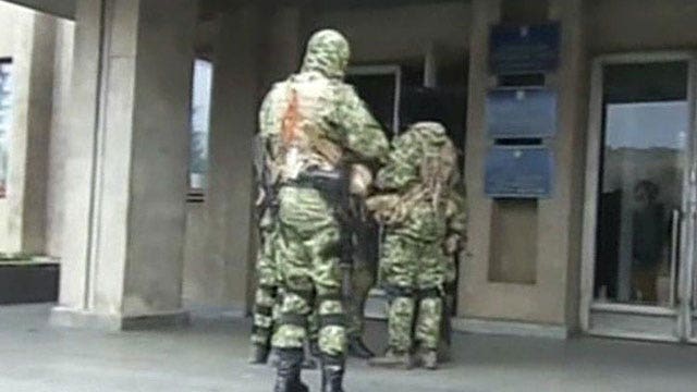 Pro Russian Forces Seize Police Buildings In Ukraine Fox News Video