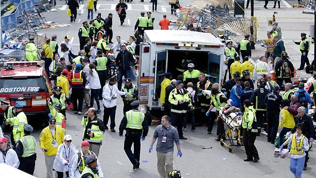 Marathon witness heard two explosions: 'bang-bang'