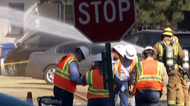 Neighborhood pipeline explodes, flames shoot into sky