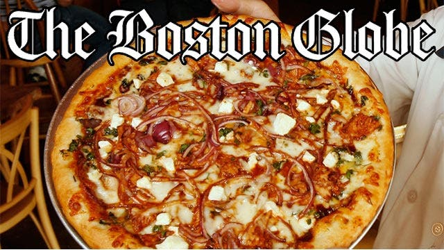 Grapevine: A random act of pizza for the Boston Globe