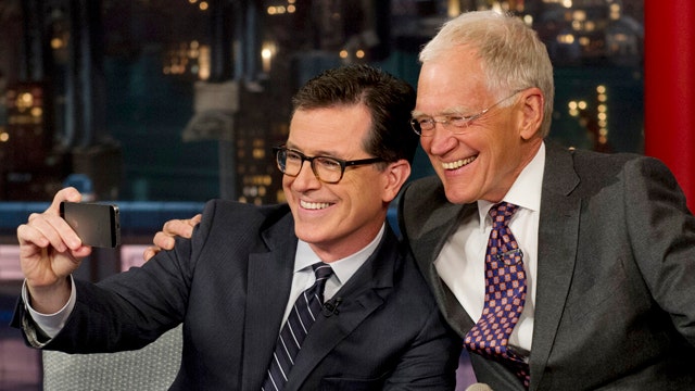 Colbert visits Letterman