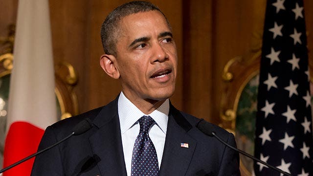 Obama on the defense in Asia amid Ukraine crisis
