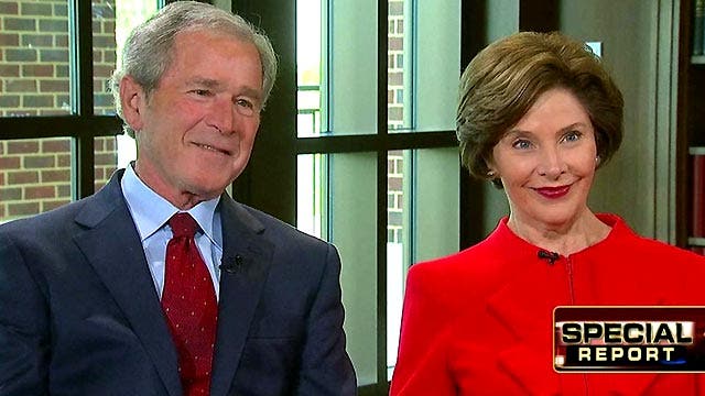 George W. Bush, Laura Bush reflect on the presidency