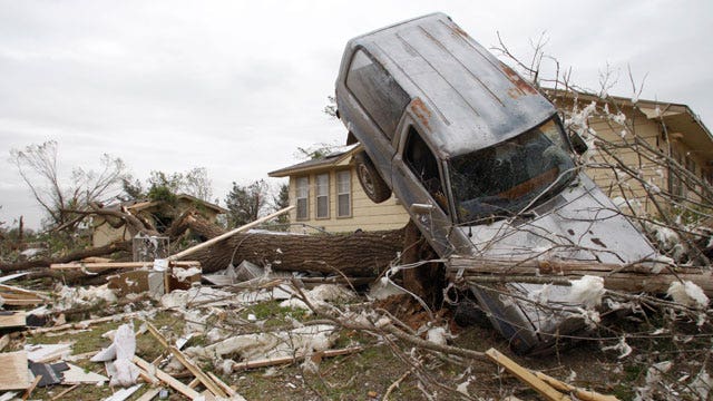 Tornadoes cut deadly path through Arkansas, Oklahoma