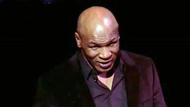 Tyson shares his life's ups and downs on stage