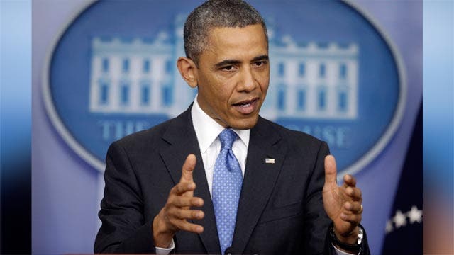 Obama hedging  on 'red line' threat against Syria?