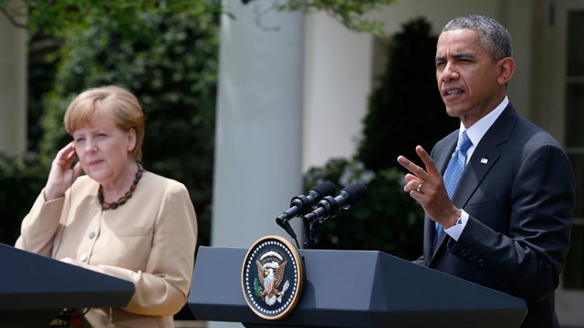 Obama: Germany, US stand 'united' on Ukraine issue