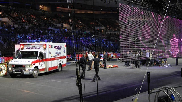 Nine circus performers recovering after nearly 40 foot fall