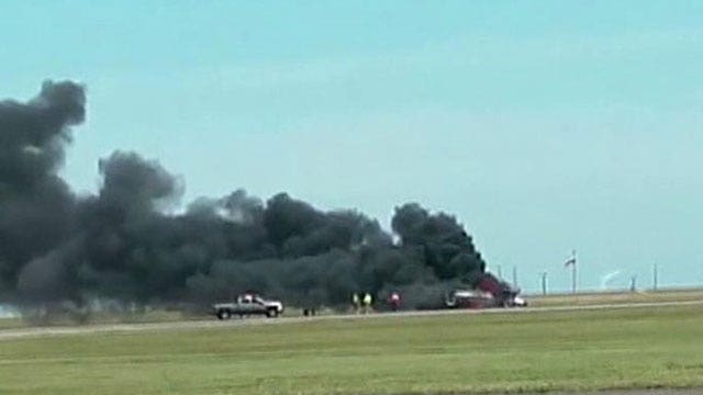 Stunt flier crashes at air show