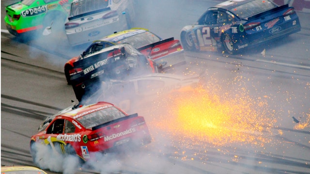 Huge crash impacts top drivers at Talladega