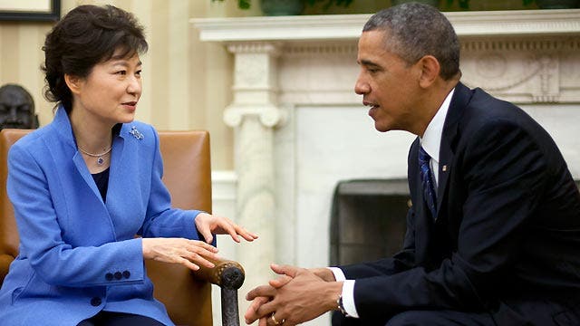 Obama meets with South Korea president to discuss North