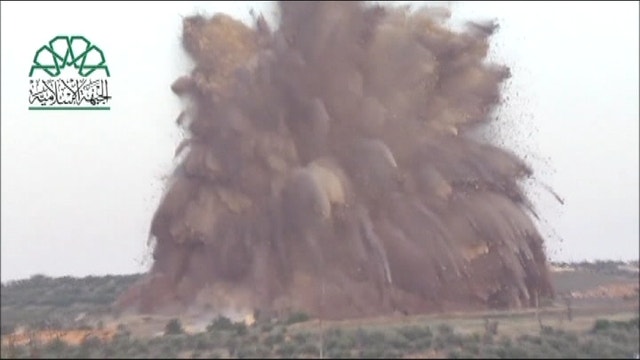 Video shows explosion as bomb obliterates military base