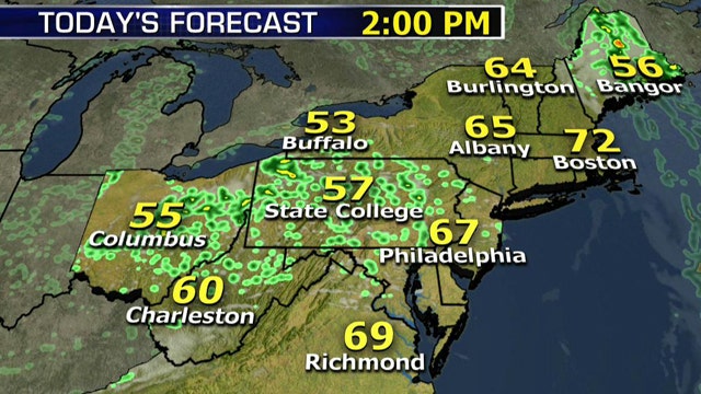 National forecast for Saturday, May 17