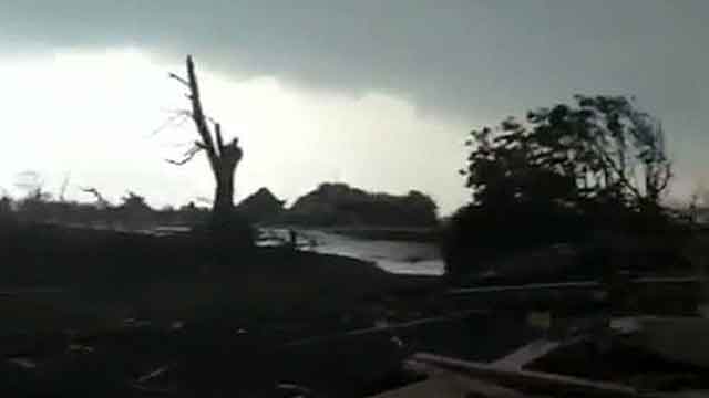 Tornado victim documents destroyed home