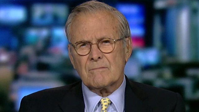 Rumsfeld talks Gitmo, drone strike program, terrorism threat