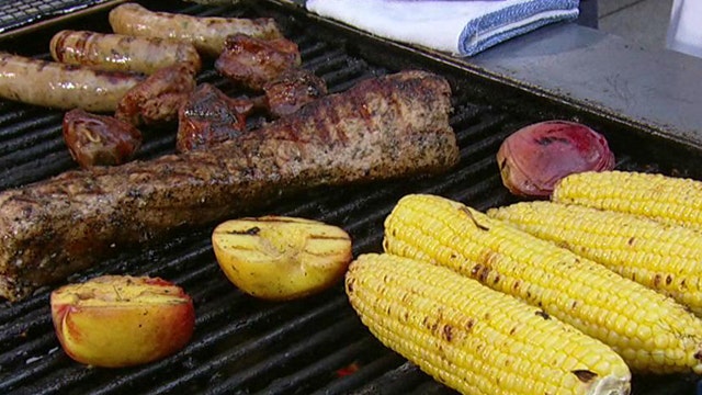 Memorial Day meal made entirely on the barbecue