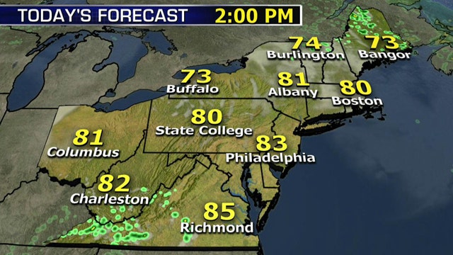 National forecast for Monday, May 26